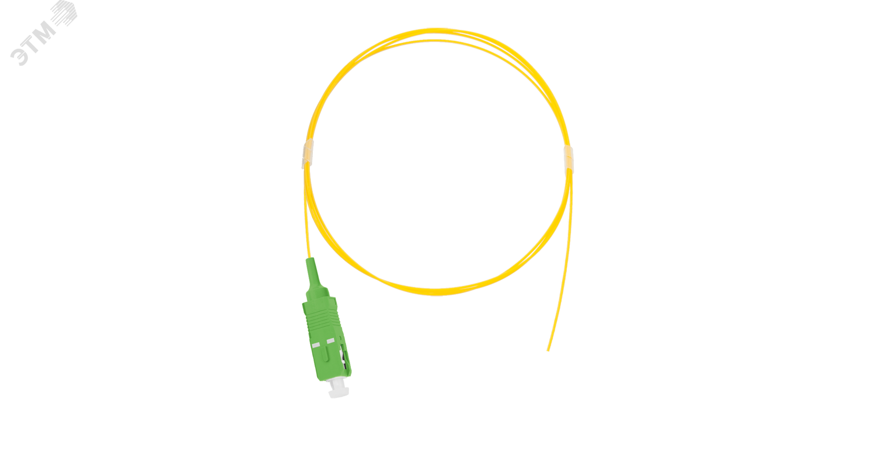 Изображение товара Пигтейл SM 9/125 OS2 SC/APC LSZH 0.9мм желтый 1м уп-ка 2шт