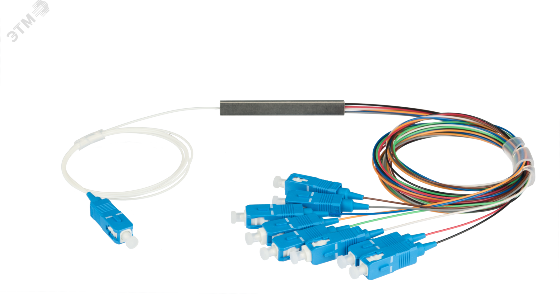 Изображение товара Сплиттер планарный 1x8, одномодовый, G.657.A1, SC/UPC, миникорпус NIKOMAX