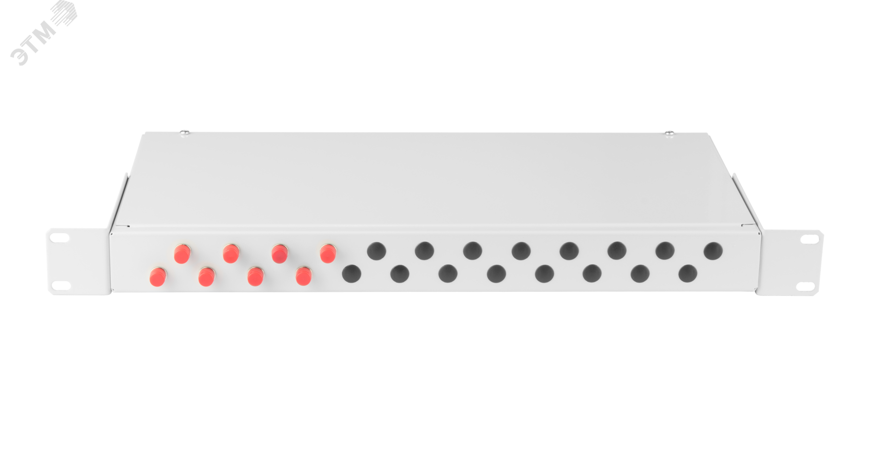 Изображение товара Оптический кросс 19 1U 8 портов FC/UPC стальной серый NIKOMAX