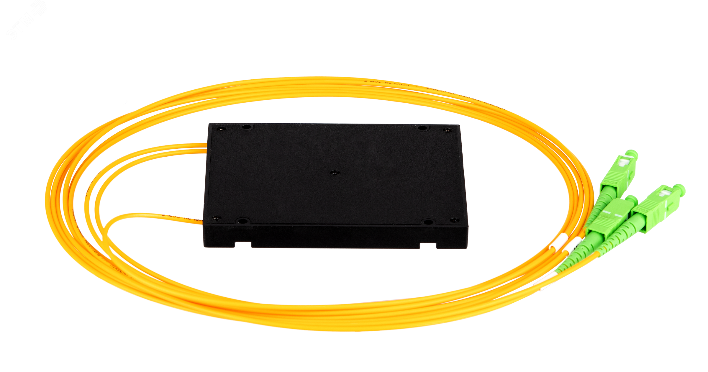 Изображение товара Сплиттер планарный 1x2 одномодовый G.657.A1 SC/APC стандартный корпус