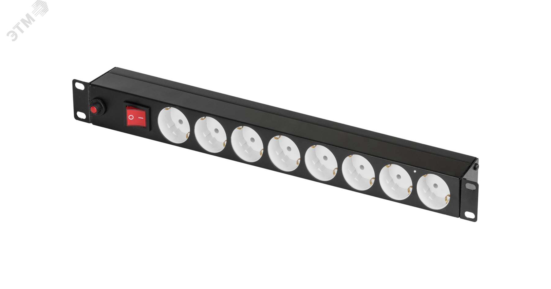 Изображение товара Блок электрических розеток NIKOMAX, 19'', 8 гнезд ''евророзетка'', макс. нагрузка 10 А, без шнура питания, вход С14, с фильтром и предохранителем, металлический корпус, макс. мощность 2500 Вт (шт) Изображение товара Блок электрических розеток NIKOMAX, 19'', 8 гнезд ''евророзетка'', макс. нагрузка 10 А, без шнура питания, вход С14, с фильтром и предохранителем, металлический корпус, макс. мощность 2500 Вт (шт)