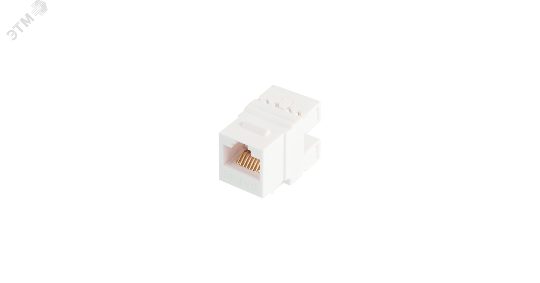 Изображение товара Модуль Keystone Кат.5e RJ45 неэкран белый для настенных розеток