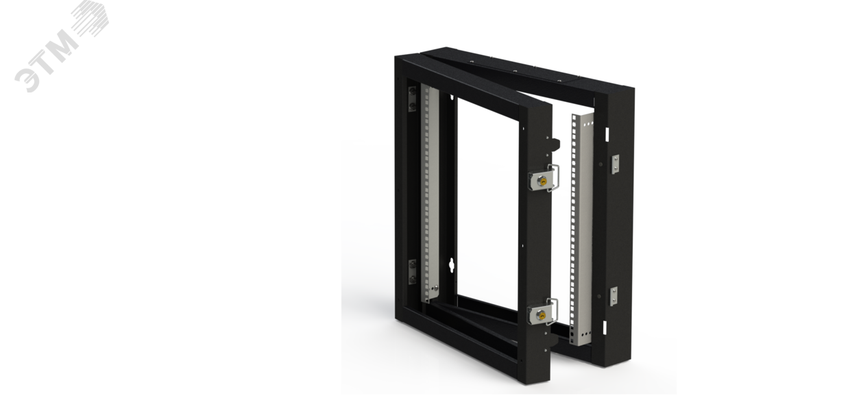 Изображение товара Пристенная поворотная секция NIKOMAX 9U 600х156 BK