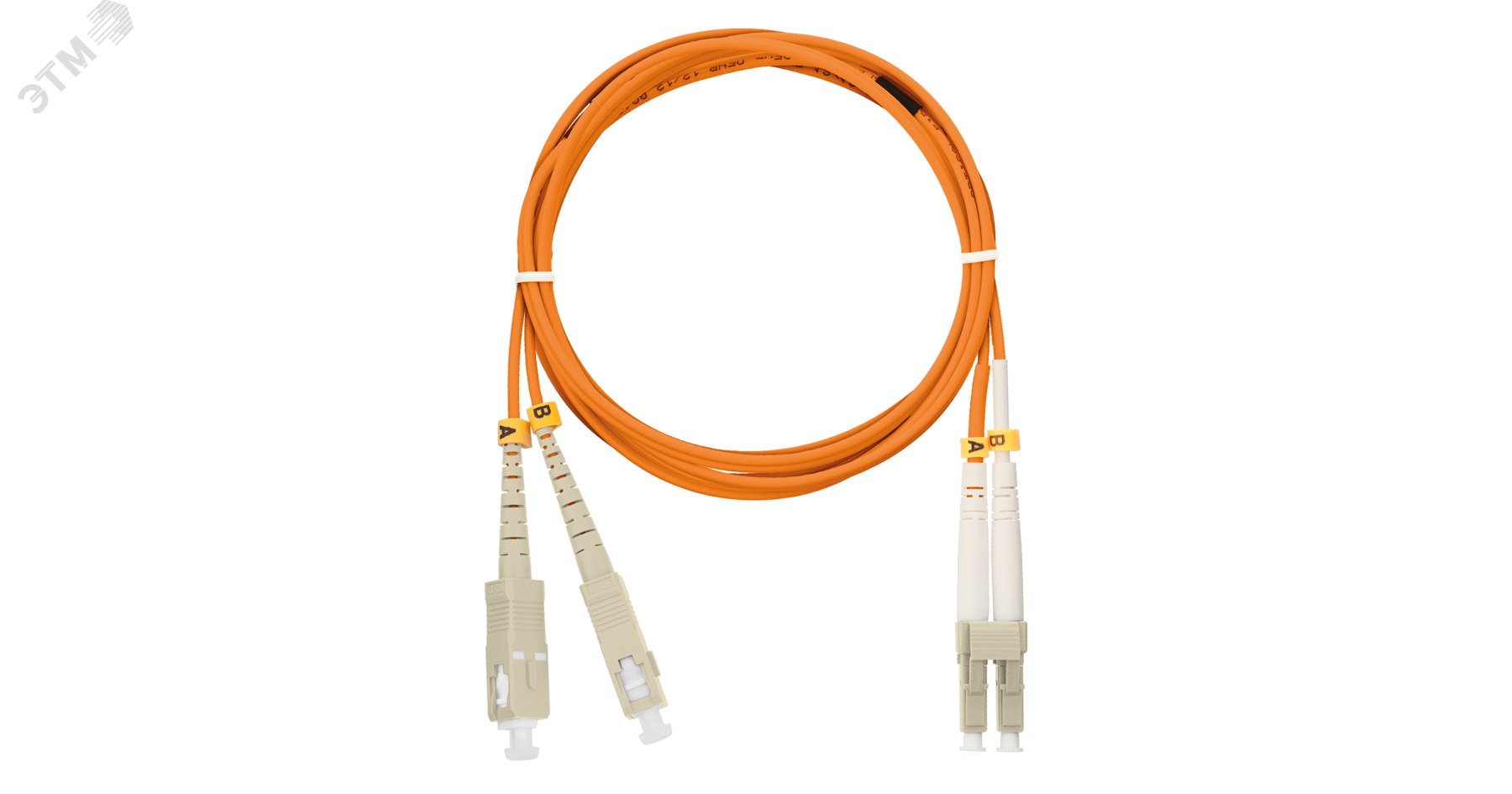 Изображение товара Оптический патч-корд OM2 2м LSZH SC/UPC-LC/UPC двойной orange