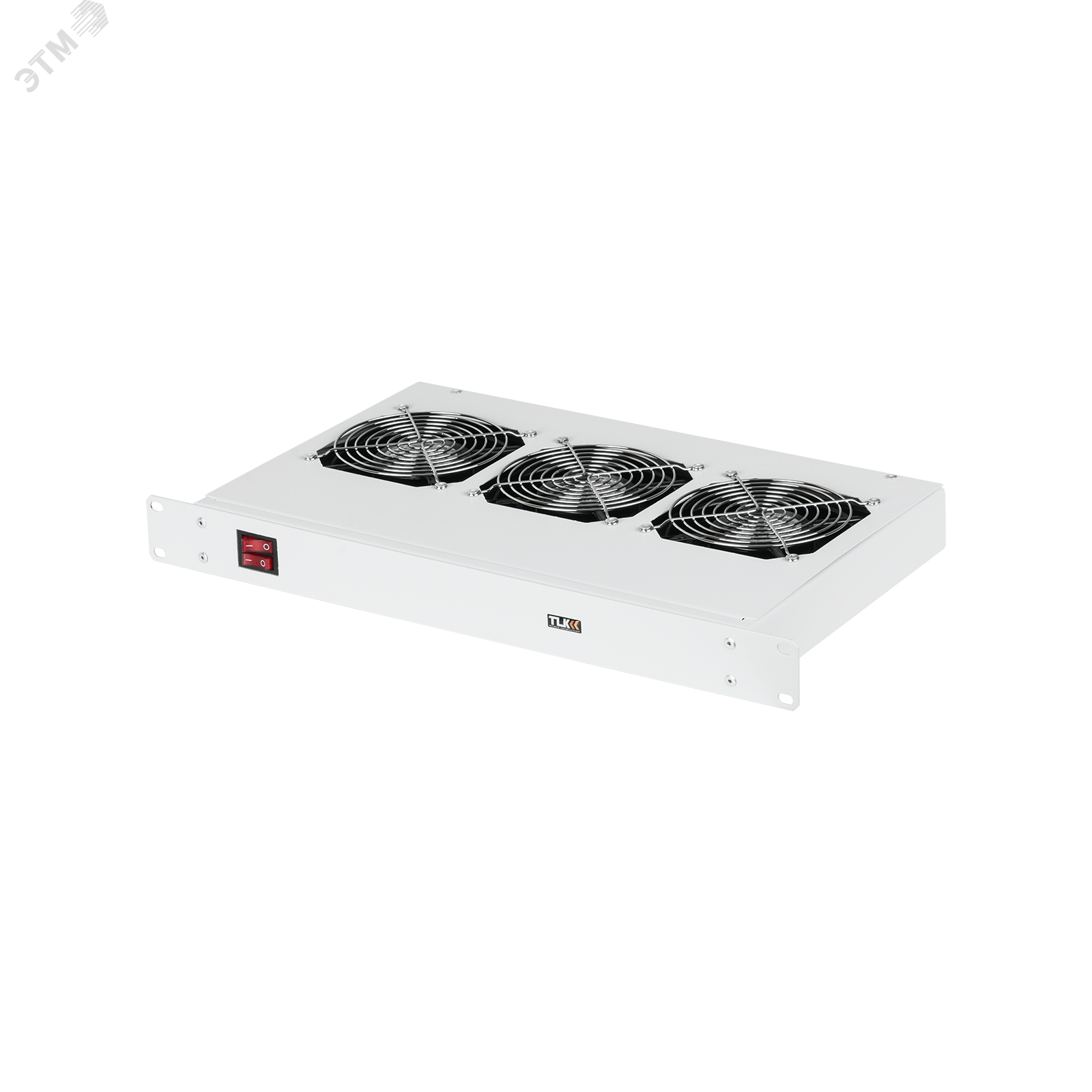 Изображение товара Вентиляторная полка 19'' 1U 3 вентилятора Г260мм без шнура питания серая (шт)