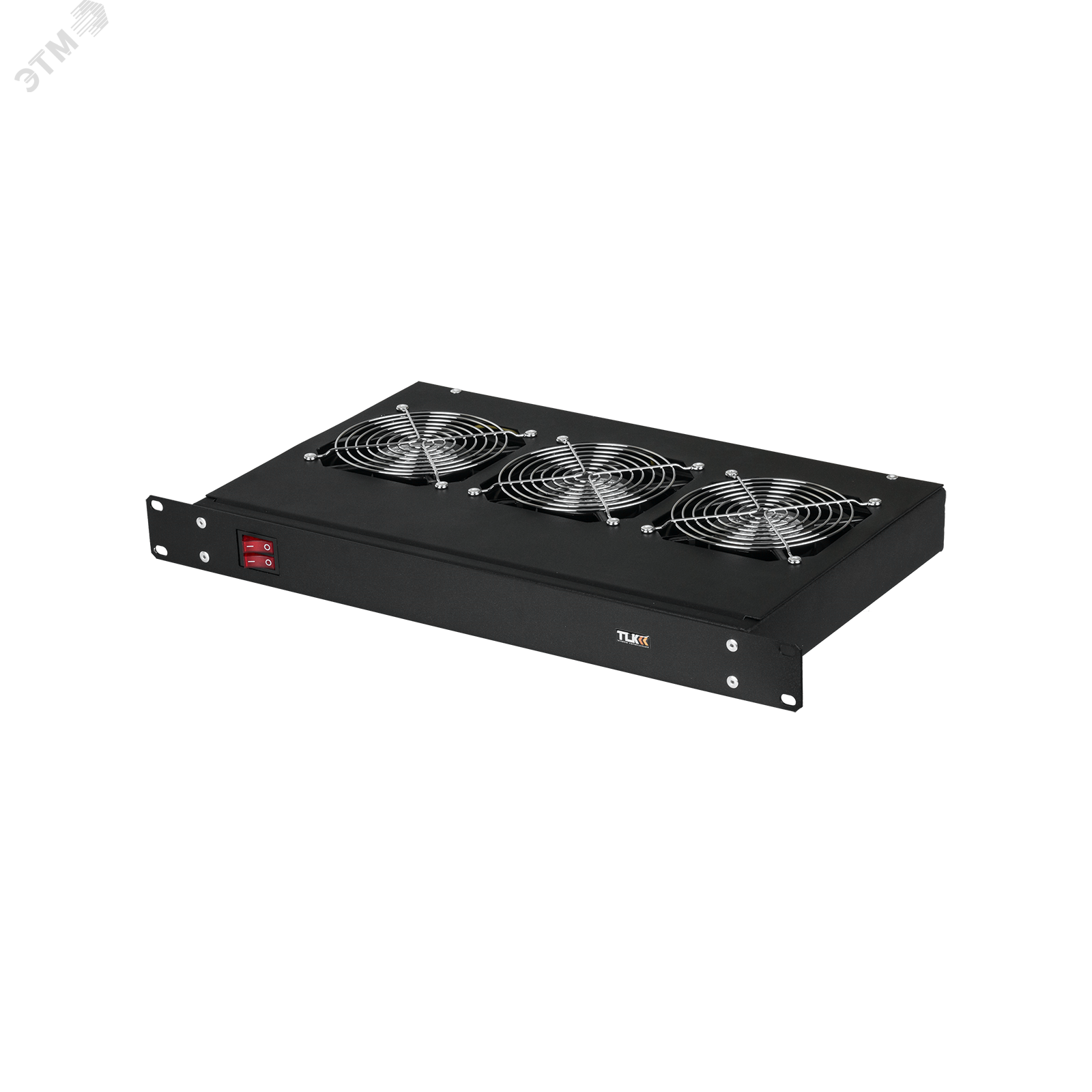 Изображение товара Вентиляторная полка 19'' 1U 3 вентилятора Г260мм без шнура питания черная (шт)