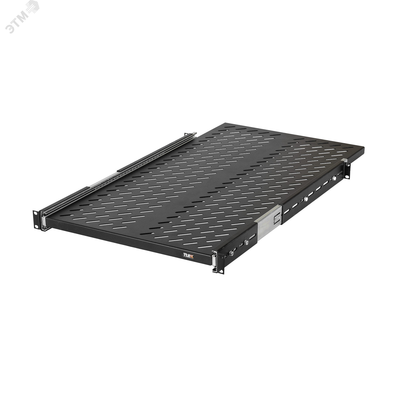 Изображение товара Полка выдвижная 19'' Ш418хГ800мм для шкафа и стойки глубиной 1000мм черная (шт)