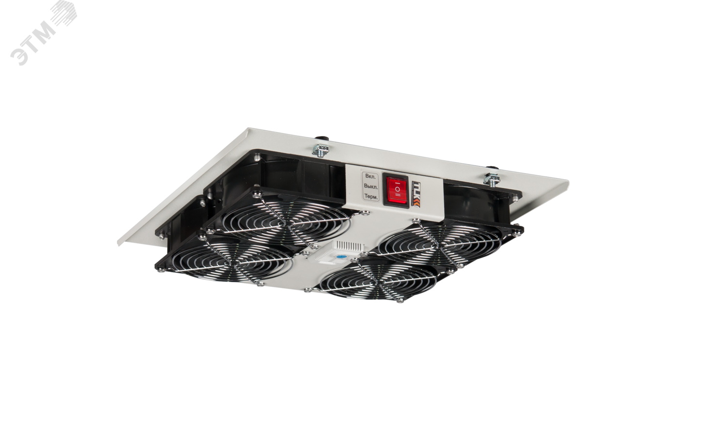 Изображение товара Вентиляторный блок Essential Line для шкафов серии TFI-R и TWI-R глубиной от 450 мм 4 вентилятора с терморегулятором без шнура питания серый (шт)