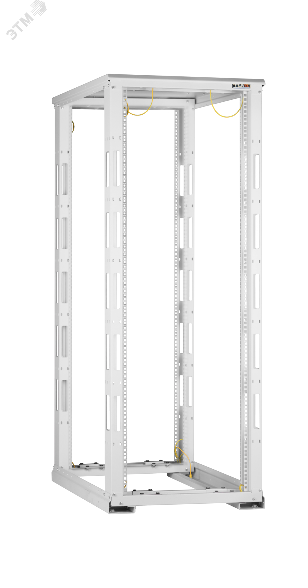 Изображение товара Монтажная стойка двухрамная с разборной рамой 19'' 47U Ш600xВ2217xГ1000мм с крышей в разобранном виде серый (шт)