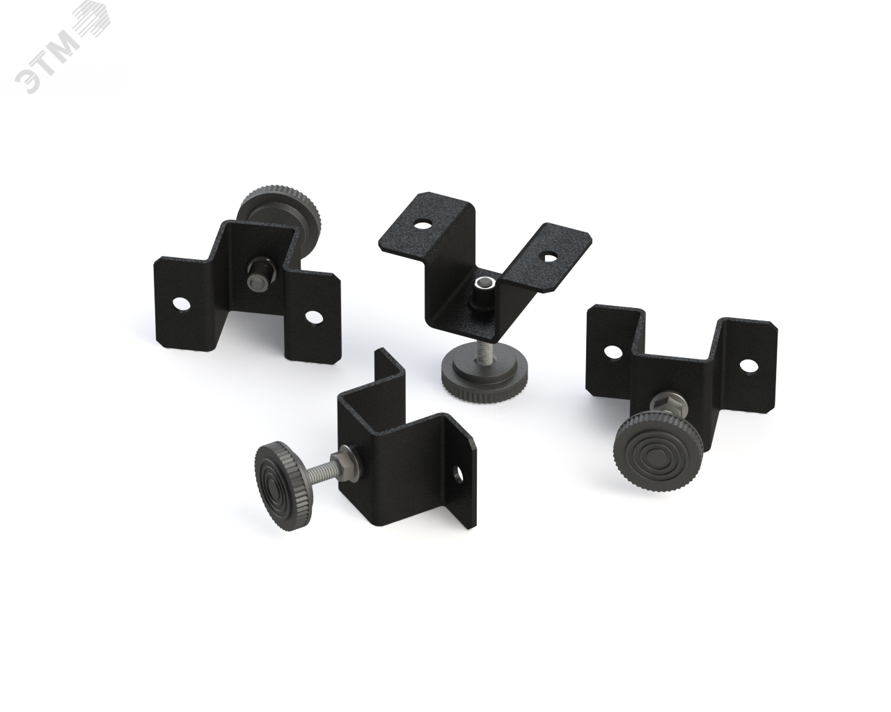 Изображение товара Опора регулируемая для настенных шкафов TWC-R упаковка 4шт черный (упак)