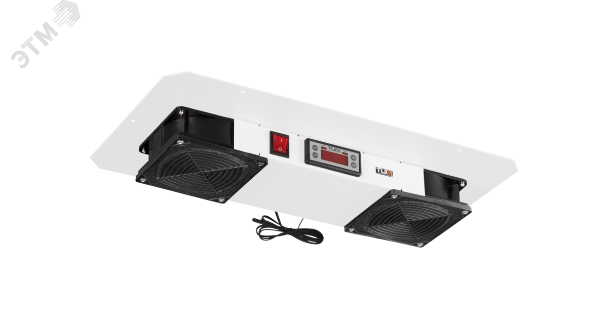 Изображение товара Вентиляторный блок NIKOMAX TLK-FAN2-TERM-F-GY для шкафов TLK/TFR-R 2 вентилятора, 330 м3/ч