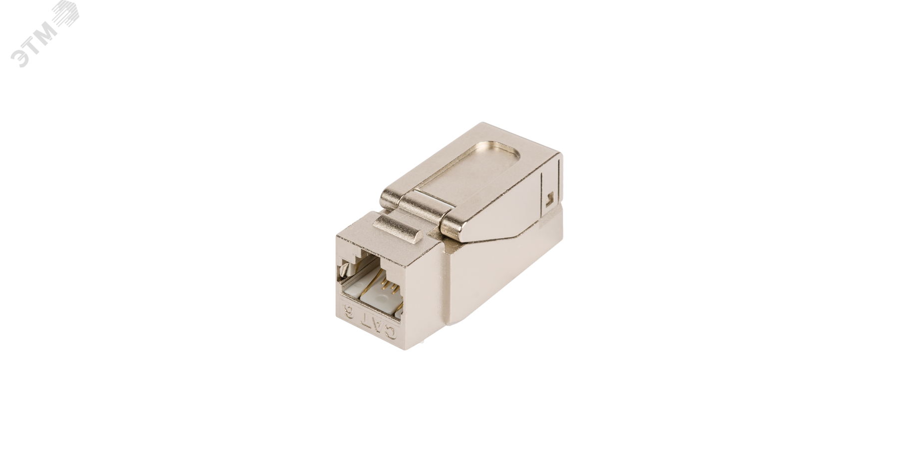 Изображение товара Модуль Keystone Кат.6 RJ45/8P8C самозажимной, экраннированный, металлик NIKOMAX