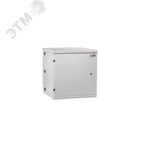 Изображение товара Настенный двухсекционный шкаф NIKOMAX 19'' 6U металлическая дверь промышленный степень защиты IP55 Ш600хВ370хГ600мм серый. (шт)