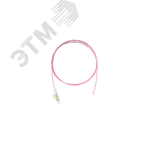 Изображение товара Пигтейл MM 50/125 OM4 LC/UPC LSZH 0.9мм маджента 1м 2шт (упак)