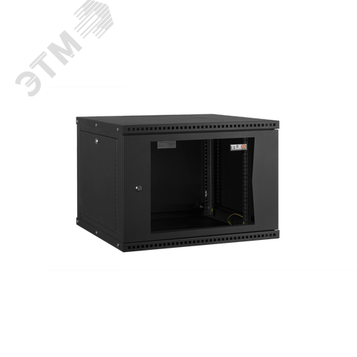 Изображение товара Настенный разборный шкаф Essential Line 19'' 9U стеклянная дверь Ш600хВ436хГ600мм 2 пары монтажных направляющих черный (шт)