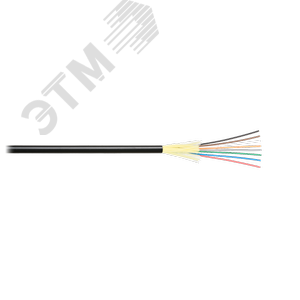 Кабель волоконно-оптический, 16 волокон, MM 50/125 OM3, вну/вне., распред, LSZH, черн