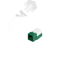 Изображение товара Модуль Keystone Cat 5e RJ45/8P8C для FT-TOOL неэкранированный зеленый (шт)