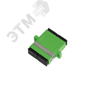 Адаптер оптический соединительный, SM, SC/APC-SC/APC, двойной, зеленый, 2шт