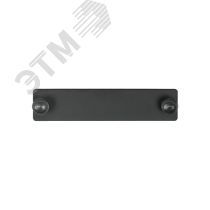 Изображение товара Панель адаптерная, до 6 одинарных адаптеров SC/двойных адаптеров LC, черная (шт)