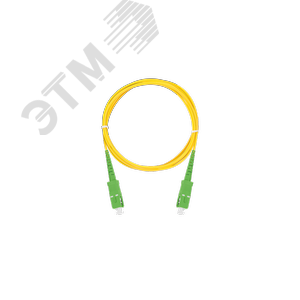 Шнур оптический соединительный SM 9/125 OS2 SC/APC-SC/APC одинарный LSZH