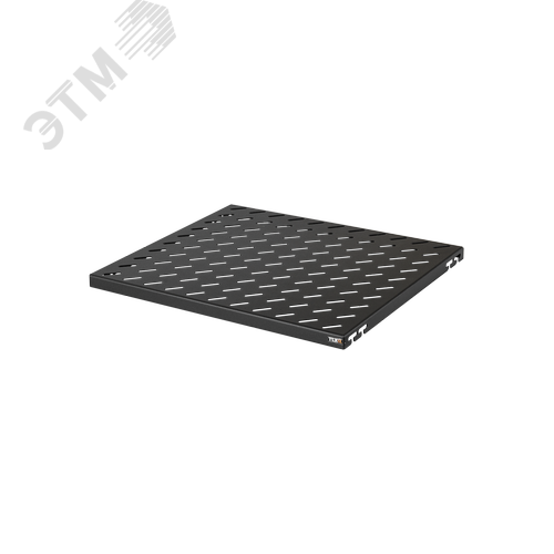 Изображение товара Полка стационарная Ш482хГ400мм для шкафа глубиной 600мм крепеж в комплекте черная (шт)