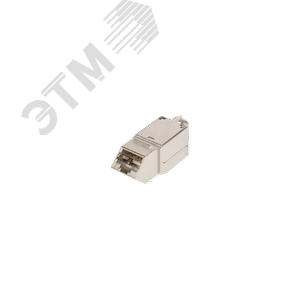 Изображение товара Модуль Keystone, угловой, для панели AN, Кат.6, RJ45/8P8C, для FT-TOOL, экраннированный, металлик (шт)