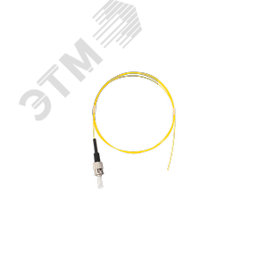 Изображение товара Пигтейл SM 9/125 OS2 ST/UPC LSZH 0.9мм желтый 1м уп-ка 2шт. (упак)