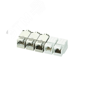 Изображение товара Соединитель Keystone для системы мониторинга, Кат.6, RJ45-RJ45 (8P8C), экранированный, металлик (шт)