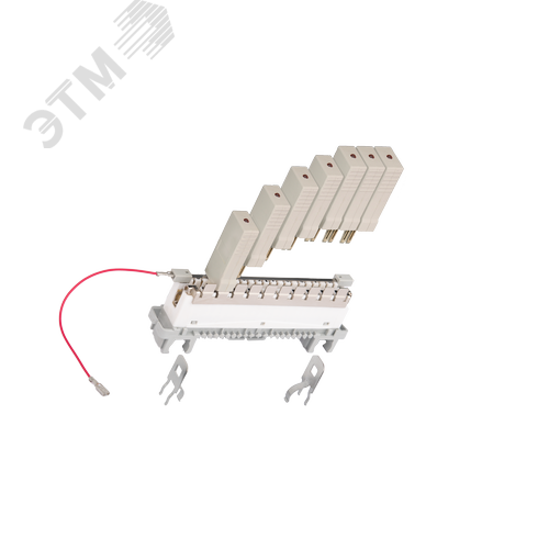 Изображение товара Модуль защиты плинтов по току и напряжению, на 1 пару, индикация перегрузки по току, используется с шиной заземления, 1 уп - 10шт (упак)