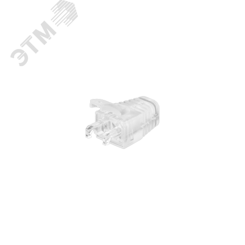 Изображение товара Колпачок защитный для экран. коннекторов RJ45 кат. 5е, под кабели диаметром 6,5мм, с защитой защелки, прозрачный, уп-ка 100шт. (упак)