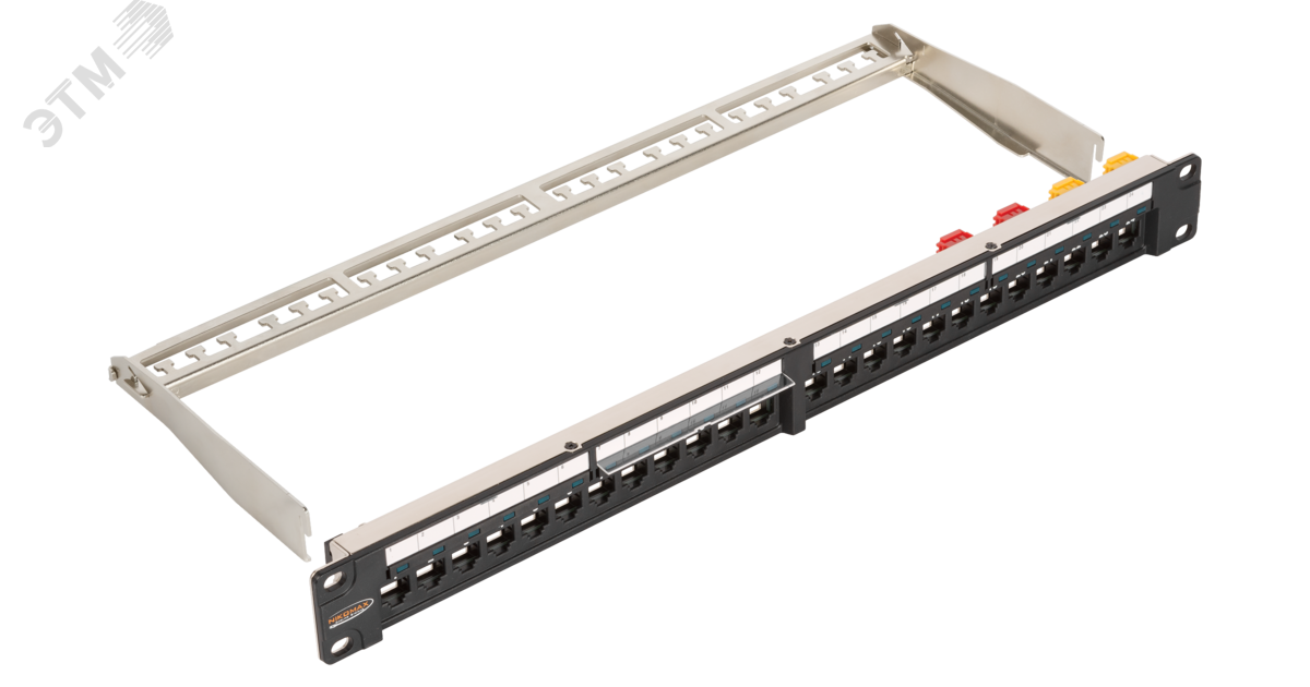 Изображение товара Патч-панель 19 1U 24 порта серия LS UTP STP черная NIKOMAX