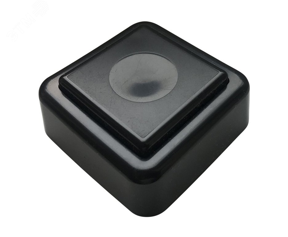 Кнопка звонка (выключатель для бытовых электрических звонков) ВЗ1-01 черн./черн. Тритон