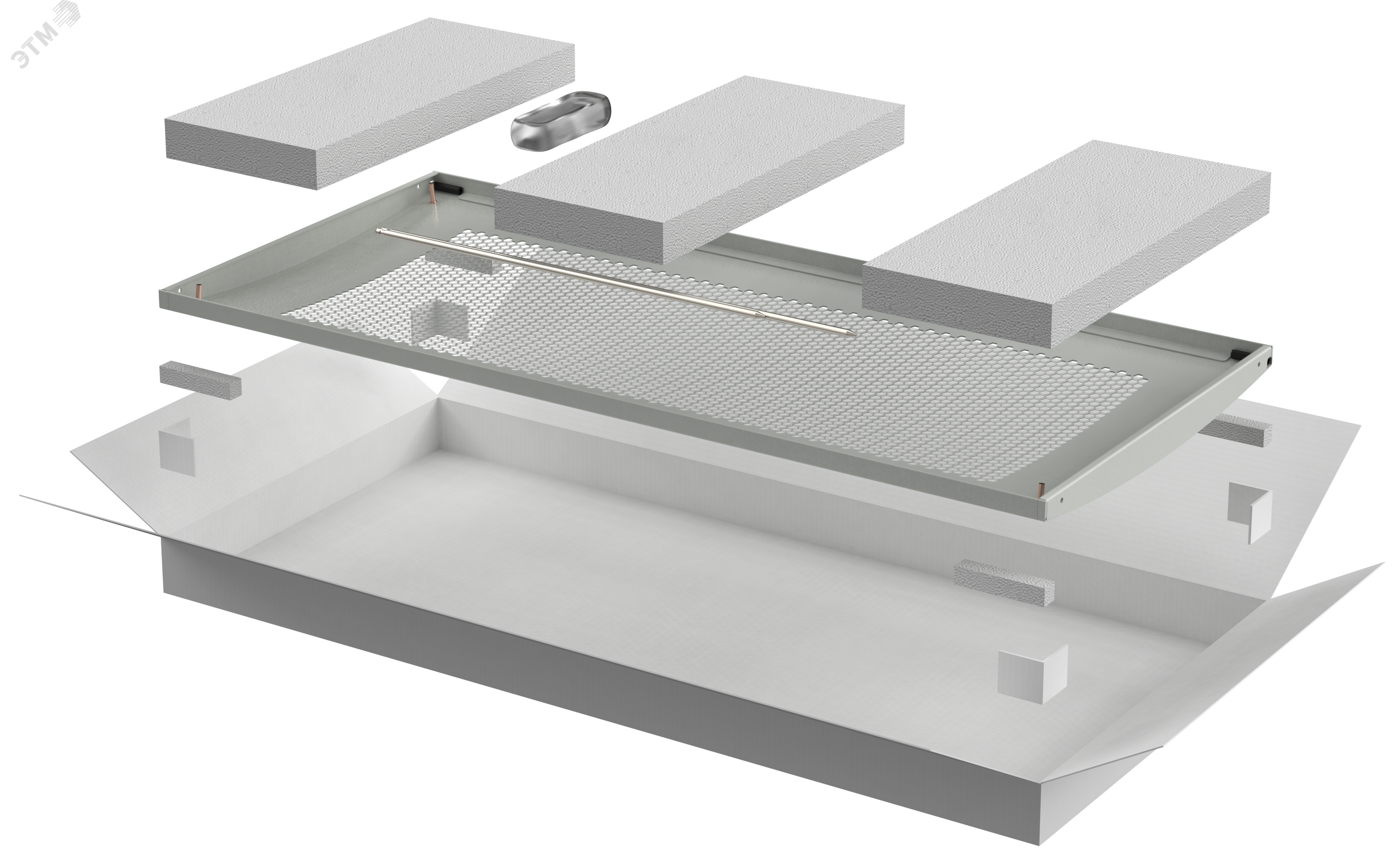 Изображение товара Дверь перфорированная для шкафа LINEA N 47U 800мм серая (шт)
