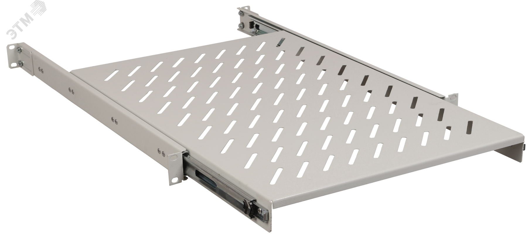 Изображение товара Полка выдвижная L=600мм серая для оборудования ITK