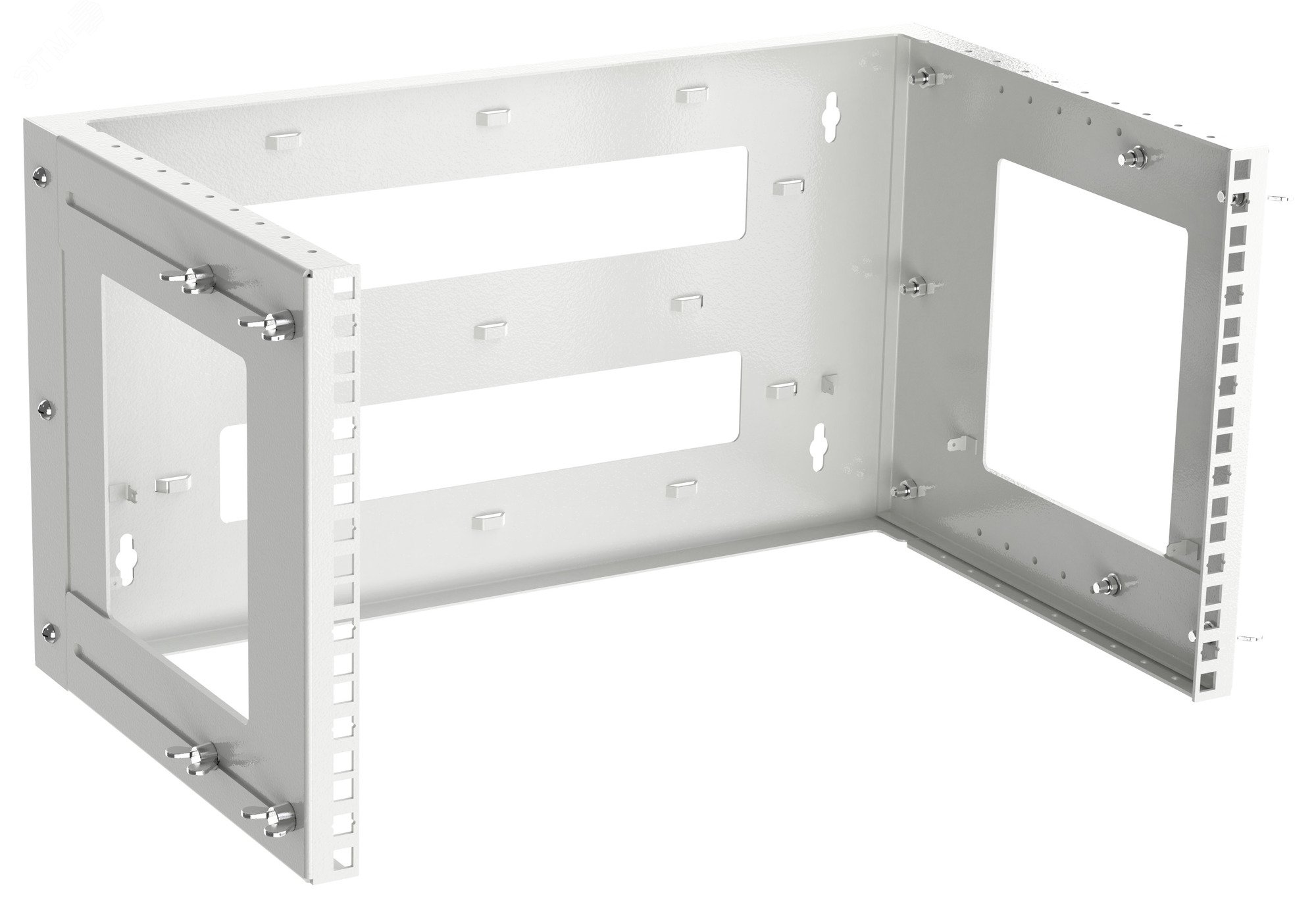Изображение товара Настенная регулируемая рама 6U серого цвета для телекоммуникационного оборудования