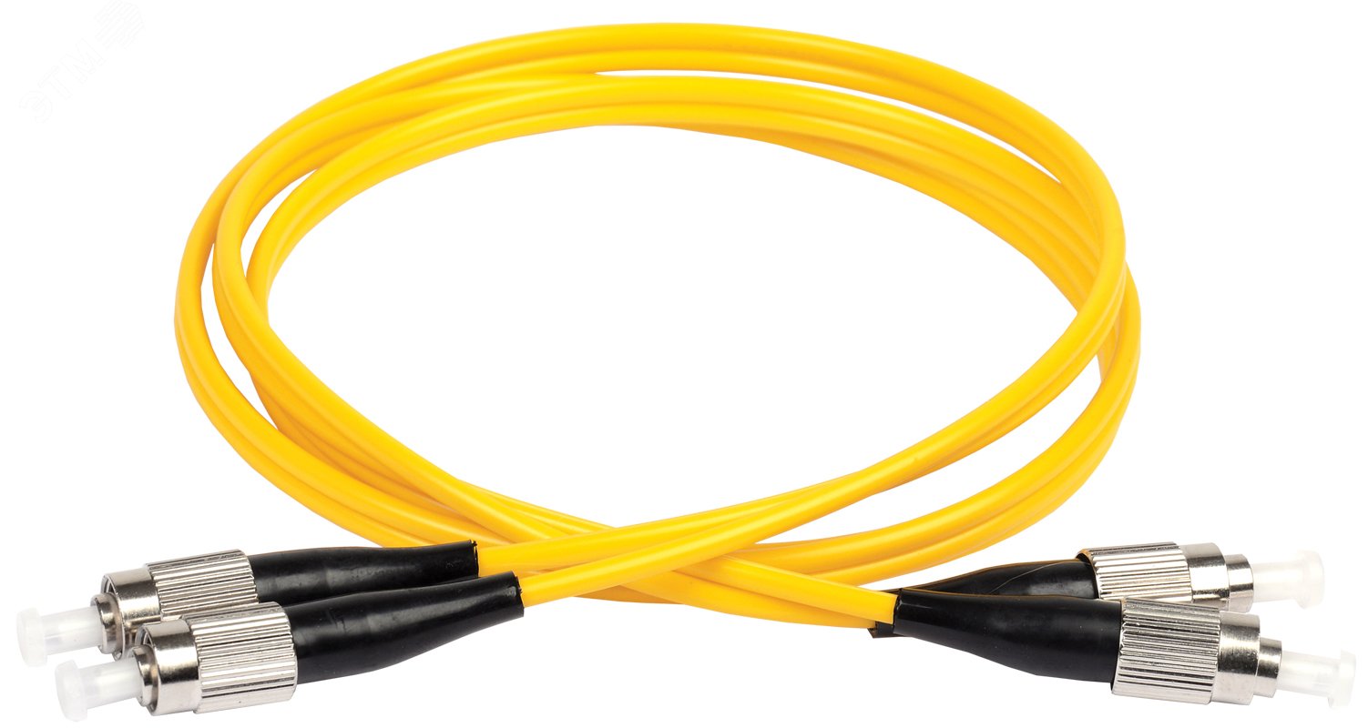 Патч-корд оптический соединительный (шнур коммутационный) для одномодового кабеля (SM) 9/125 (OS2) FC/UPC-FC/UPC двойного исполнения (Duplex) LSZH 2м FPC09-FCU-FCU-C2L-2M ITK