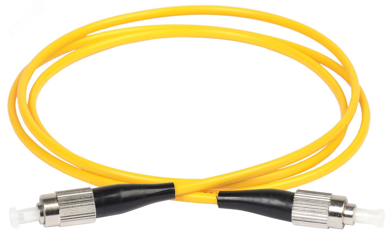 Патч-корд оптический соединительный (шнур коммутационный) для одномодового кабеля (SM) 9/125 (OS2) FC/UPC-FC/UPC одинарного исполнения (Simplex) LSZH 3м FPC09-FCU-FCU-C1L-3M ITK