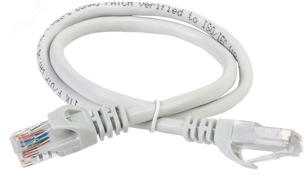 Изображение товара Патч-корд категории 5Е UTP LSZH серый 10м для сети Ethernet