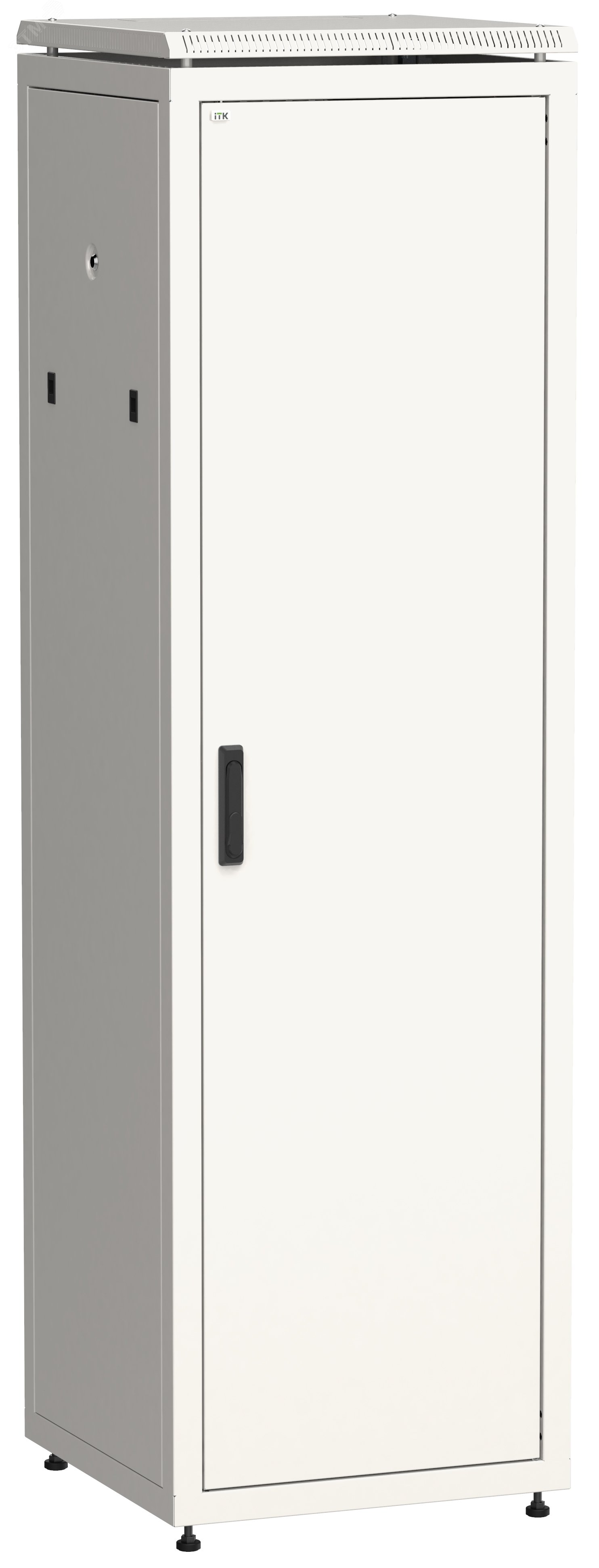 Шкаф сетевой 19дюйм LINEA N 42U 600х600 мм металлическая передняя дверь серый LN35-42U66-M ITK - превью 2