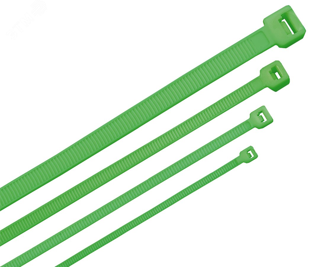 Хомут-стяжка для кабеля 3.6х250мм нейлон зеленый (100шт) HKG-W36-L250 ITK