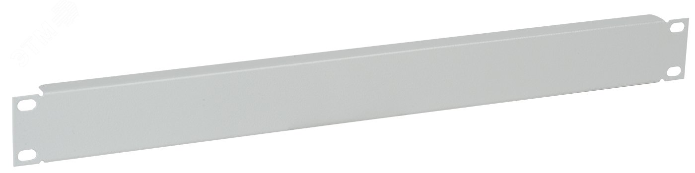 Изображение товара Фальш-панель 1U серого цвета для монтажных стоек 19' от ITK