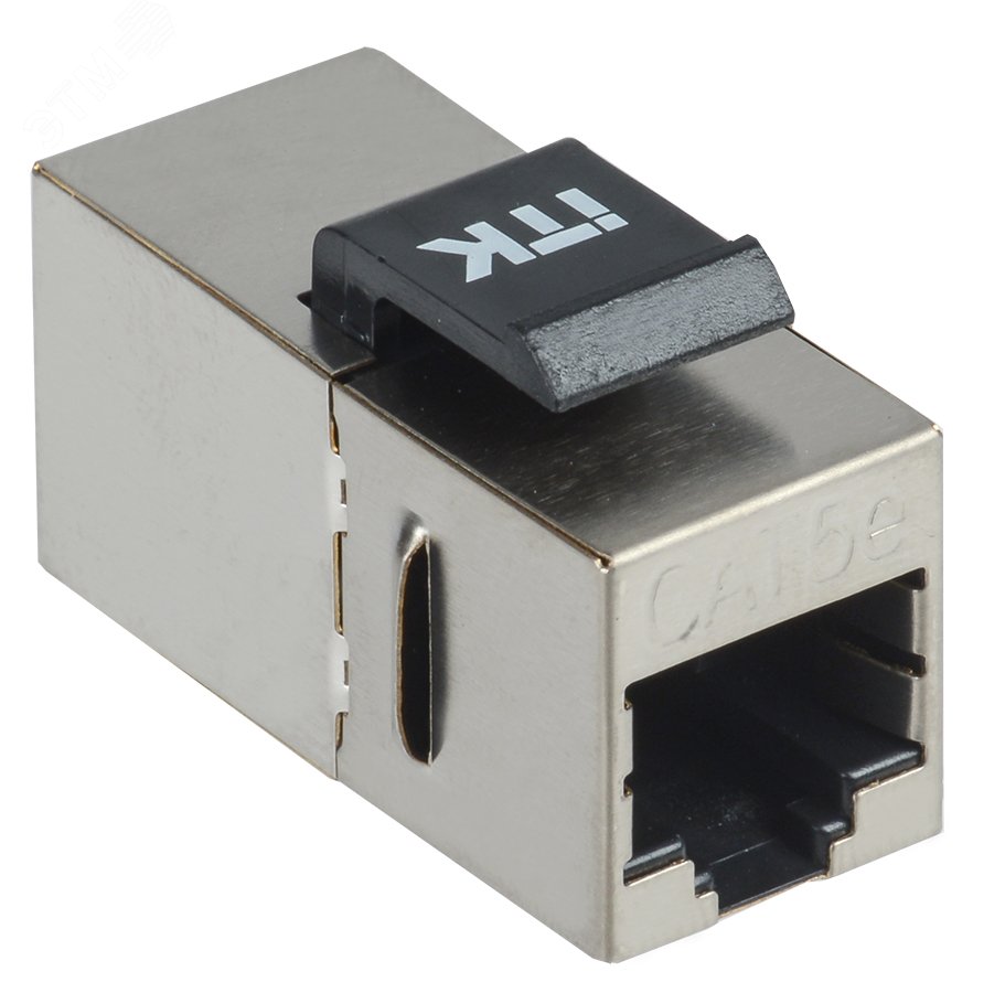 Изображение товара Адаптер проходной кат 5E FTP RJ45-RJ45 Keystone Jack серый для Ethernet кабелей