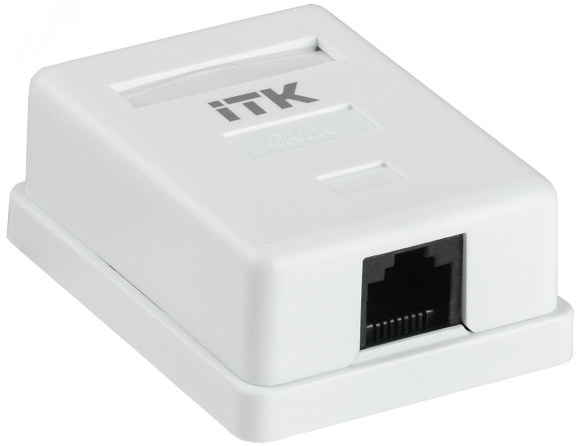 Изображение товара Розетка информационная настенная RJ45 кат. 6 UTP 1-порт (шт)