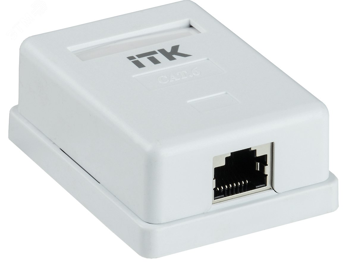 Изображение товара Розетка информационная настенная RJ45 кат. 6 FTP 1-порт (шт)