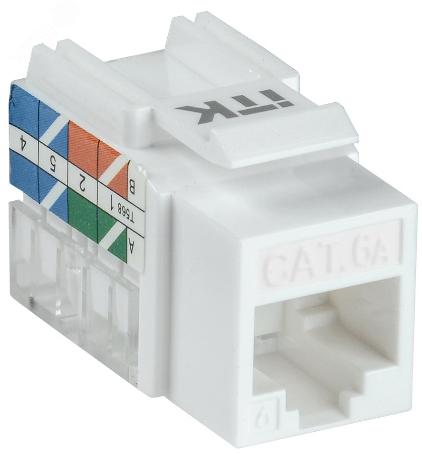Изображение товара Модуль Keystone Jack кат. 6A UTP 110 IDC 90 град. (шт) Изображение товара Модуль Keystone Jack кат. 6A UTP 110 IDC 90 град. (шт)