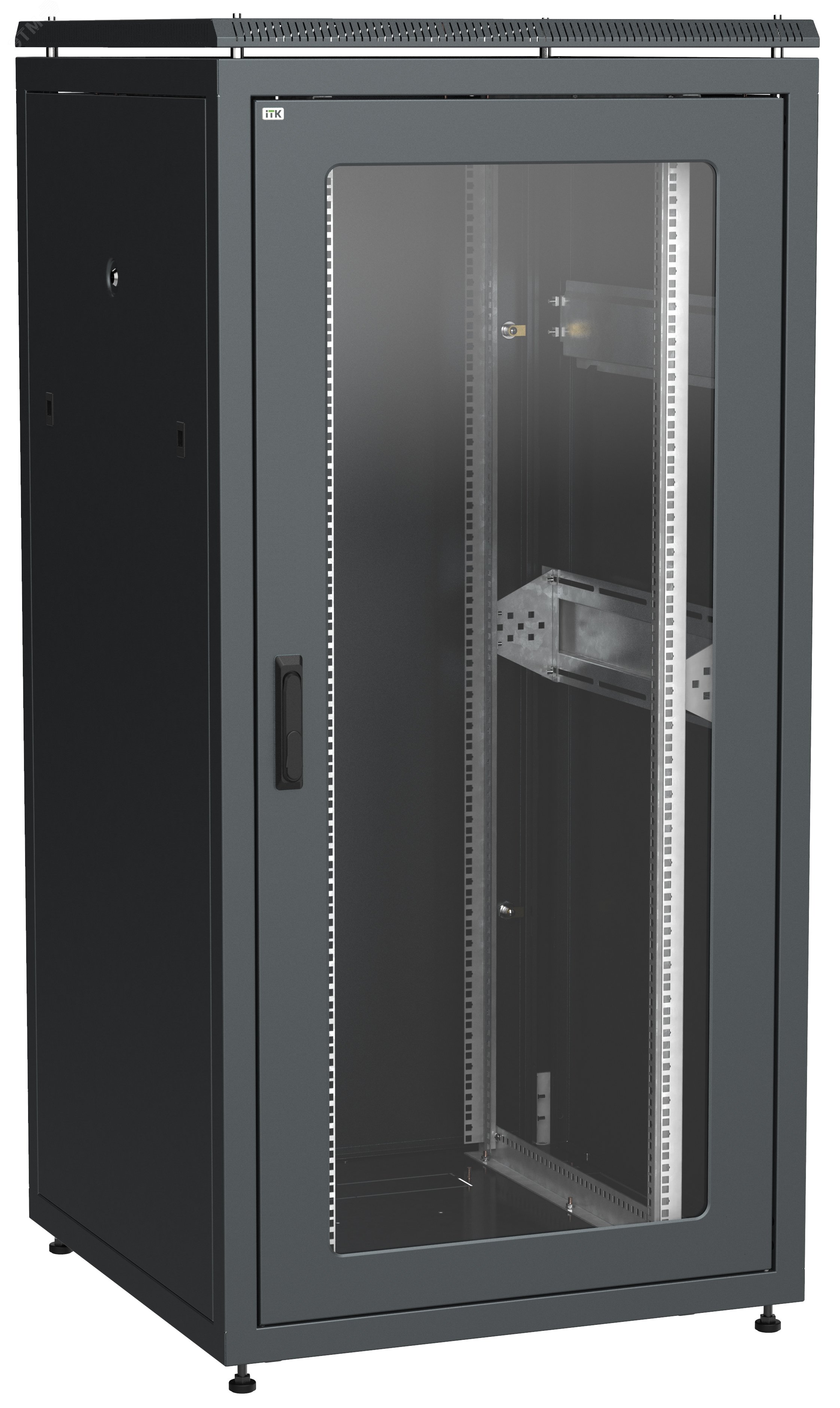 Изображение товара Шкаф сетевой 19' LINEA N 33U 800х800мм стеклянная передняя дверь задняя металлическая черный (шт)