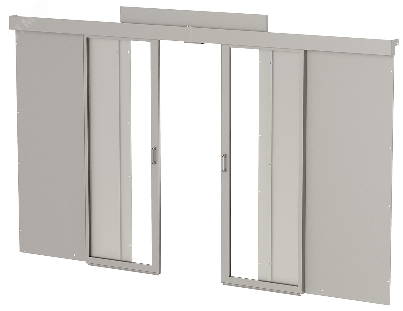 Комплект дверей раздвижных холодного коридора 45U 1000 серый ITK by ZPAS ZP-FD35-45U-1000 ITK - превью 2