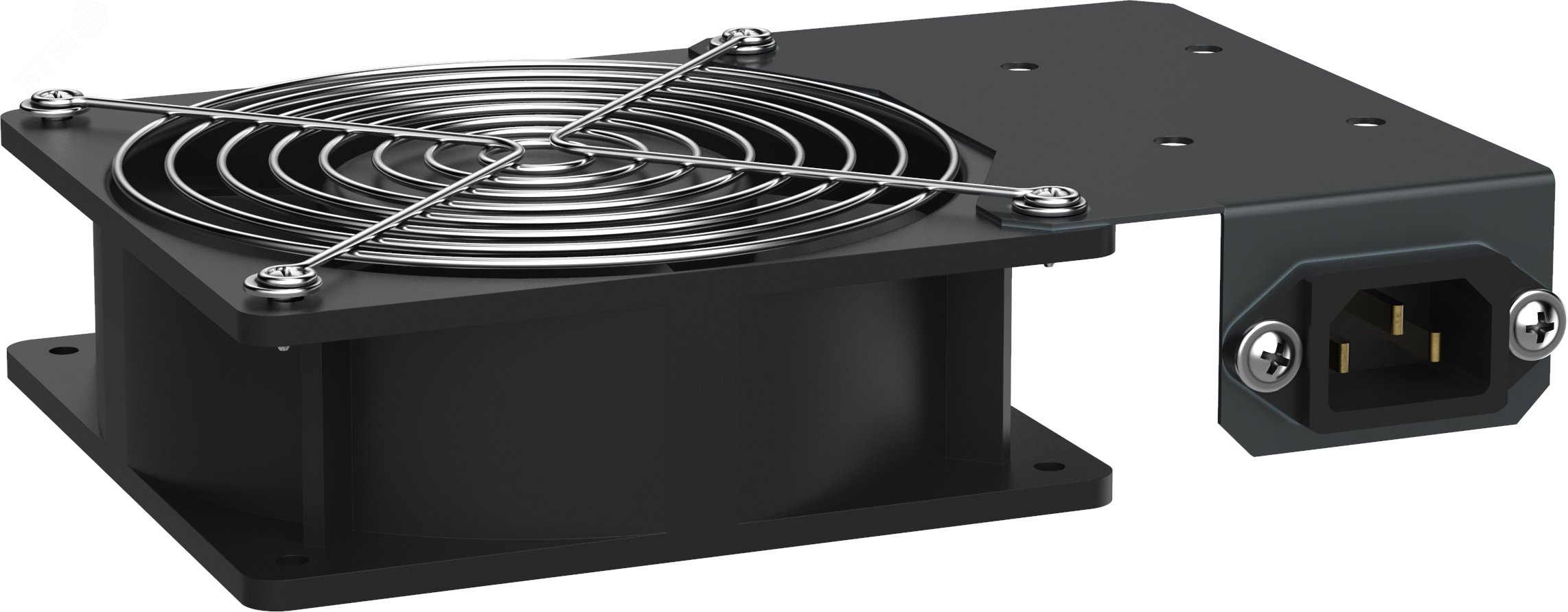 Изображение товара Вентиляторная панель 1 модуль питание С14 без кабеля питания черная (шт)