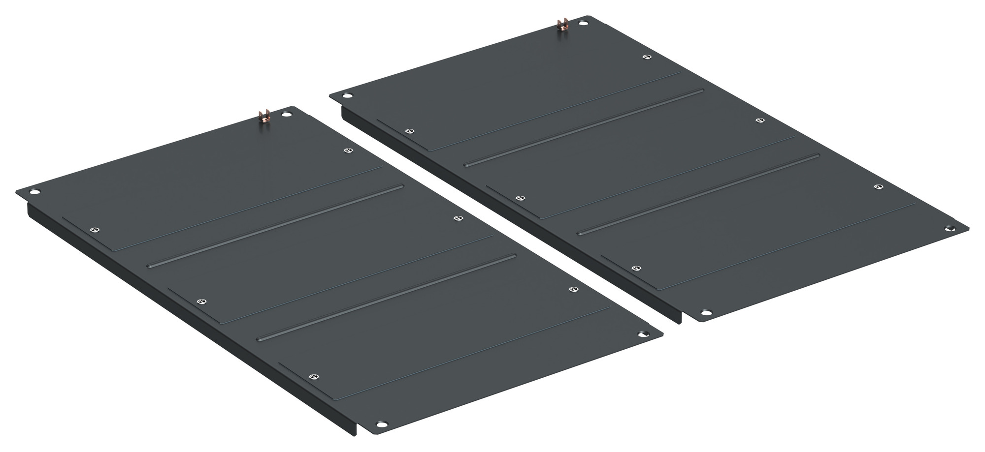 Панель основания шкафа LINEA S 750х1070мм черная (2шт/компл)