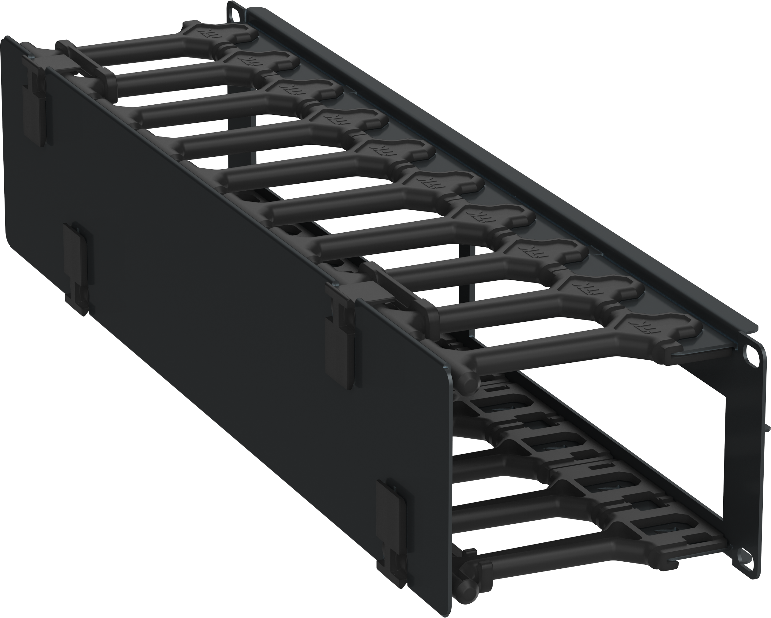 Кабель-органайзер горизонтальный 19 2U черный РФ